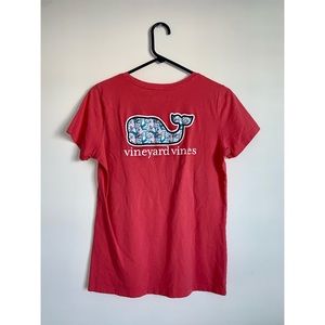 Salmon Nautical Vineyard Vines T-Shirt Small